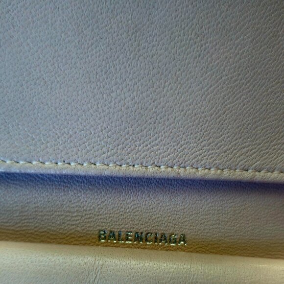 Two Balenciaga Blush Papier Mini + Tan mini mini Papier Leather Wallets - Picture 5 of 11